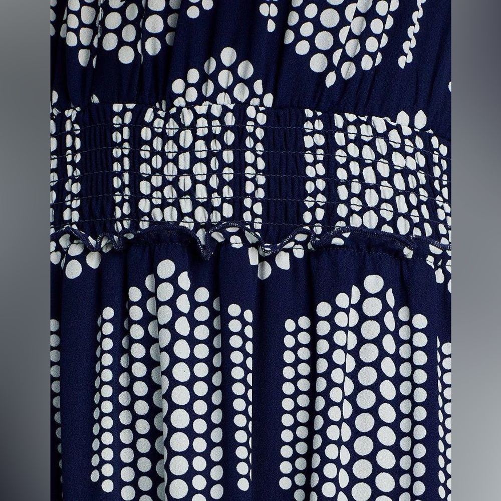 NWT T Tahari Printed Tiered Midi Dress - size M - Picture 5 of 12